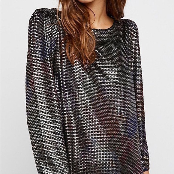 COPY - Free People Metallic Party Dress - Picture 3 of 7